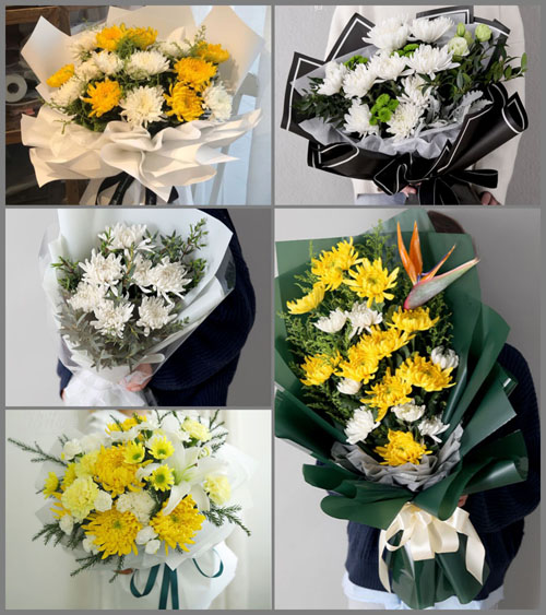 河北衡水枣强县新屯镇白事花束代送